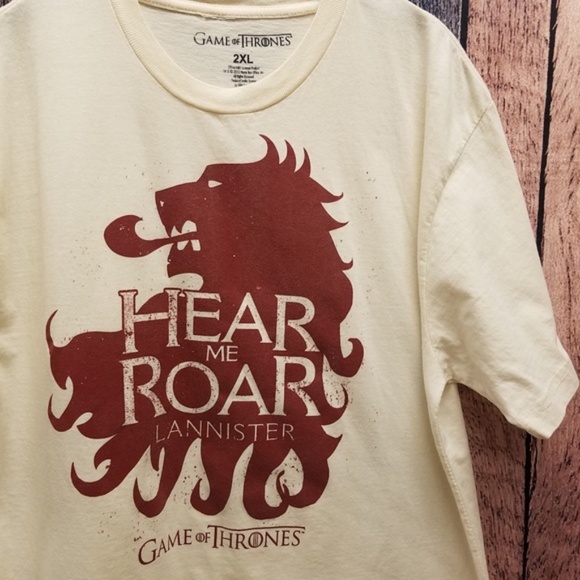 Other - 3/$30 GoT House Lannister Hear Me Roar Tee